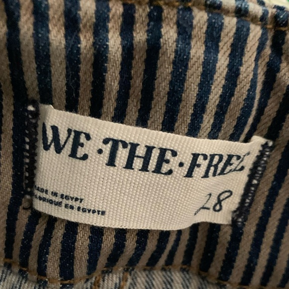 FREE PEOPLE Jayde High Rise Flare Leg Jeans Railroad Stripe - Picture 9 of 12